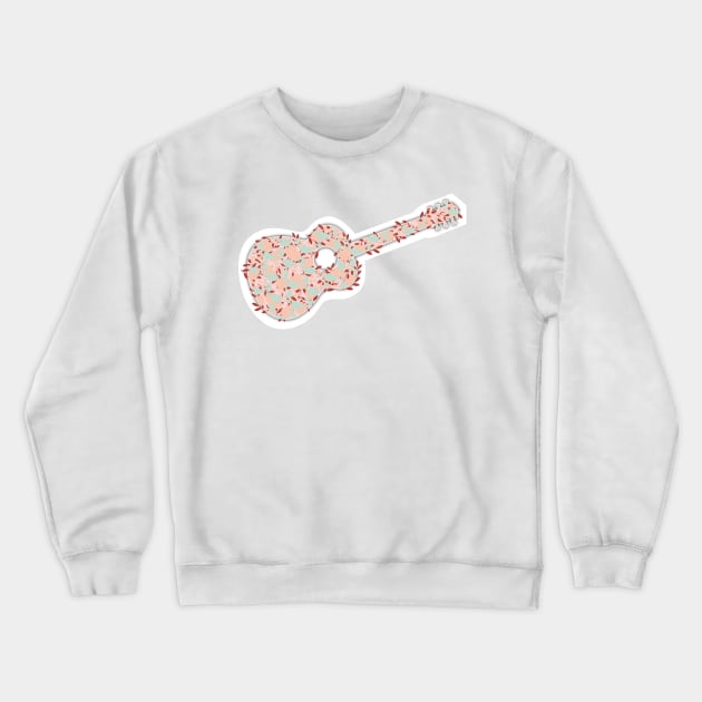 Flower Guitar Crewneck Sweatshirt by mpmi0801